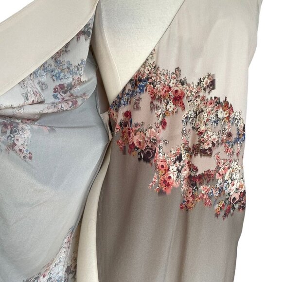 ALLSAINTS Anika Clement Silk Floral Wrap Dress - Picture 13 of 13